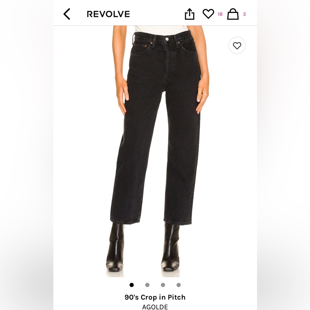 Agolde 90s crop jeans